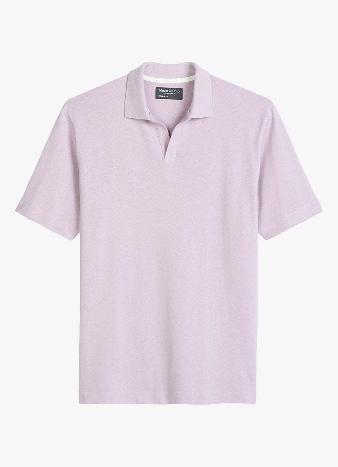 Marc O'Polo Polo in linnenblend - voorkant lila
