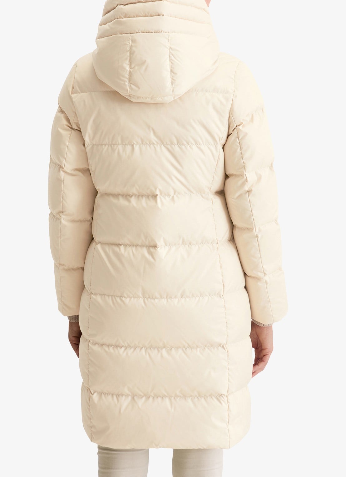 Marc O'Polo Puffer jas met capuchon - achterkant creme