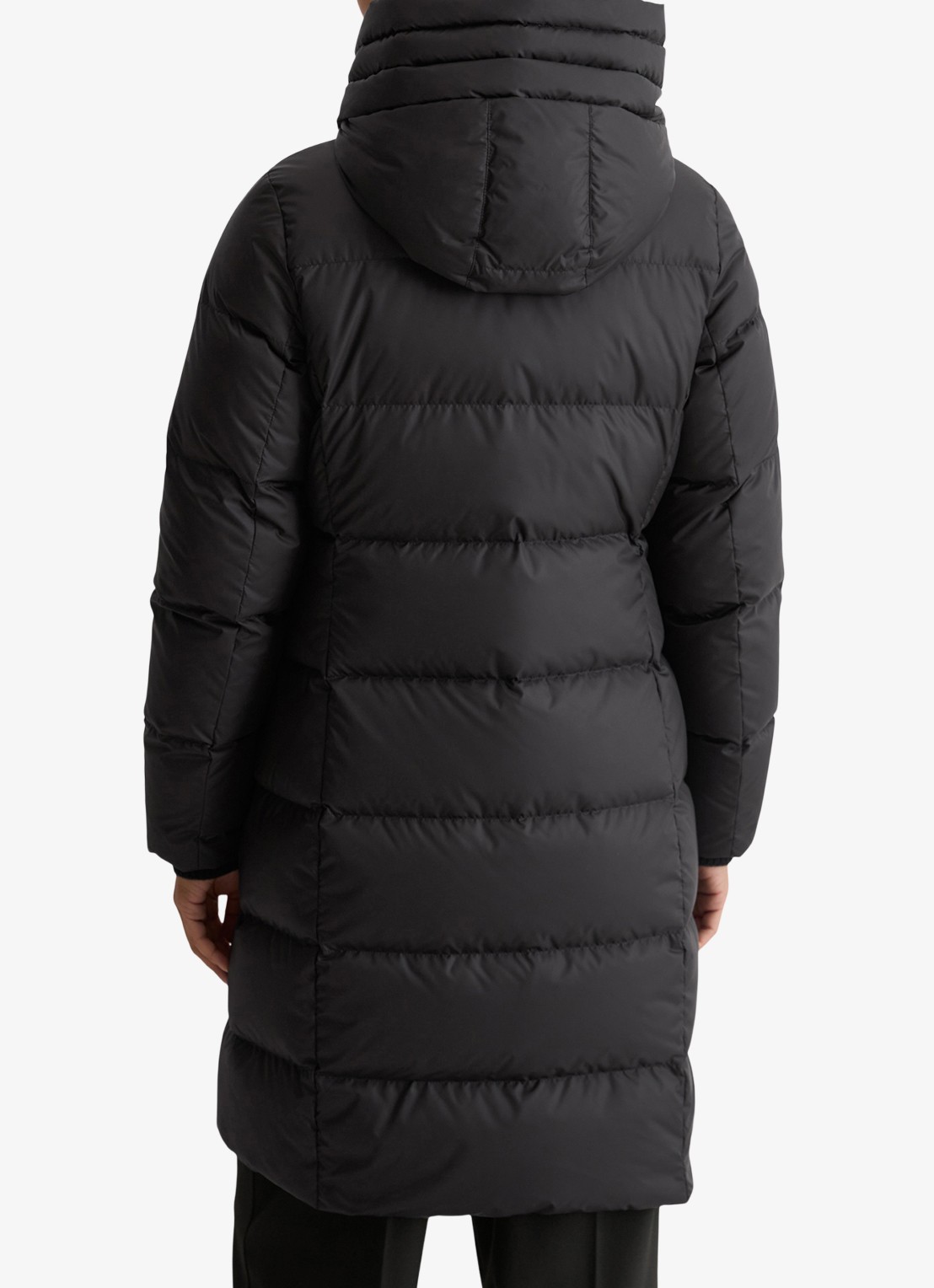 Marc O'Polo Puffer jas met capuchon - achterkant zwart