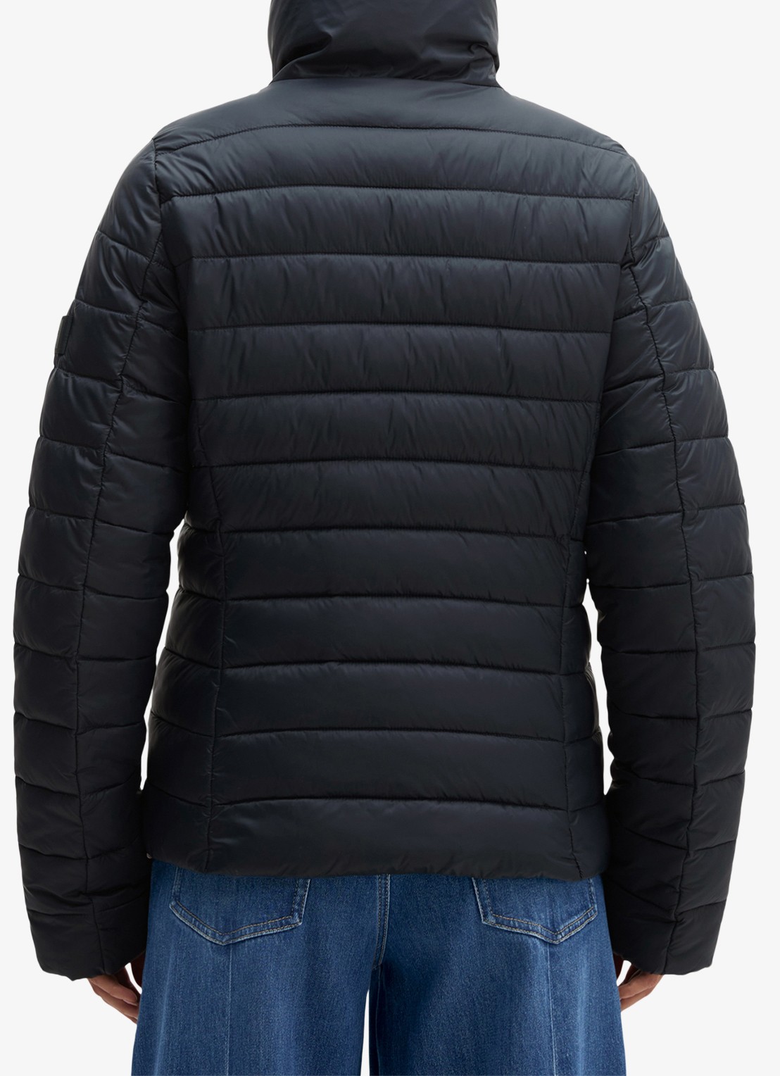 Marc O'Polo Puffer jas met steekzakken - achterkant 5 donkerblauw