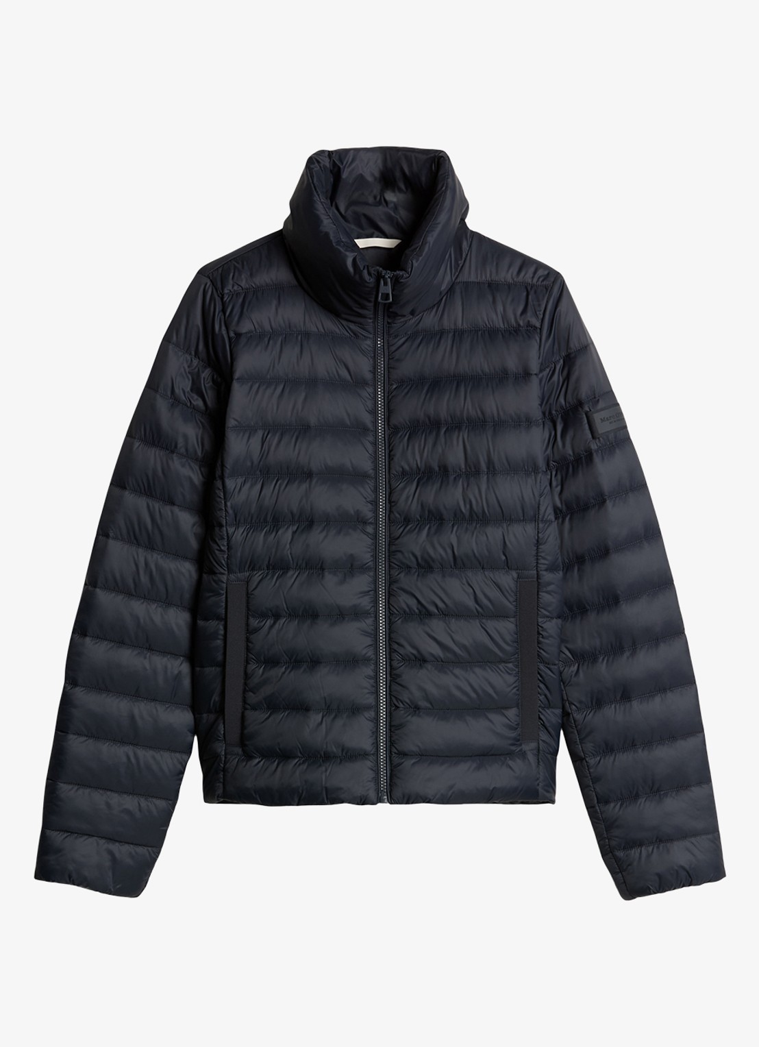 Marc O'Polo Puffer jas met steekzakken - voorkant donkerblauw