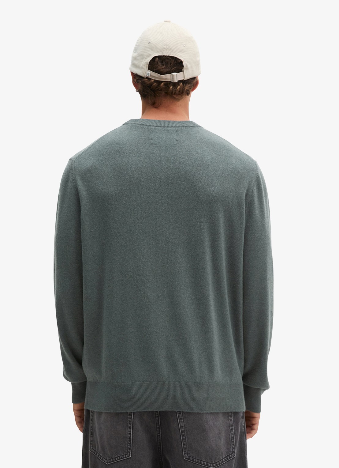 Marc O'Polo Pullover in wolblend  - achterkant 5 grijs