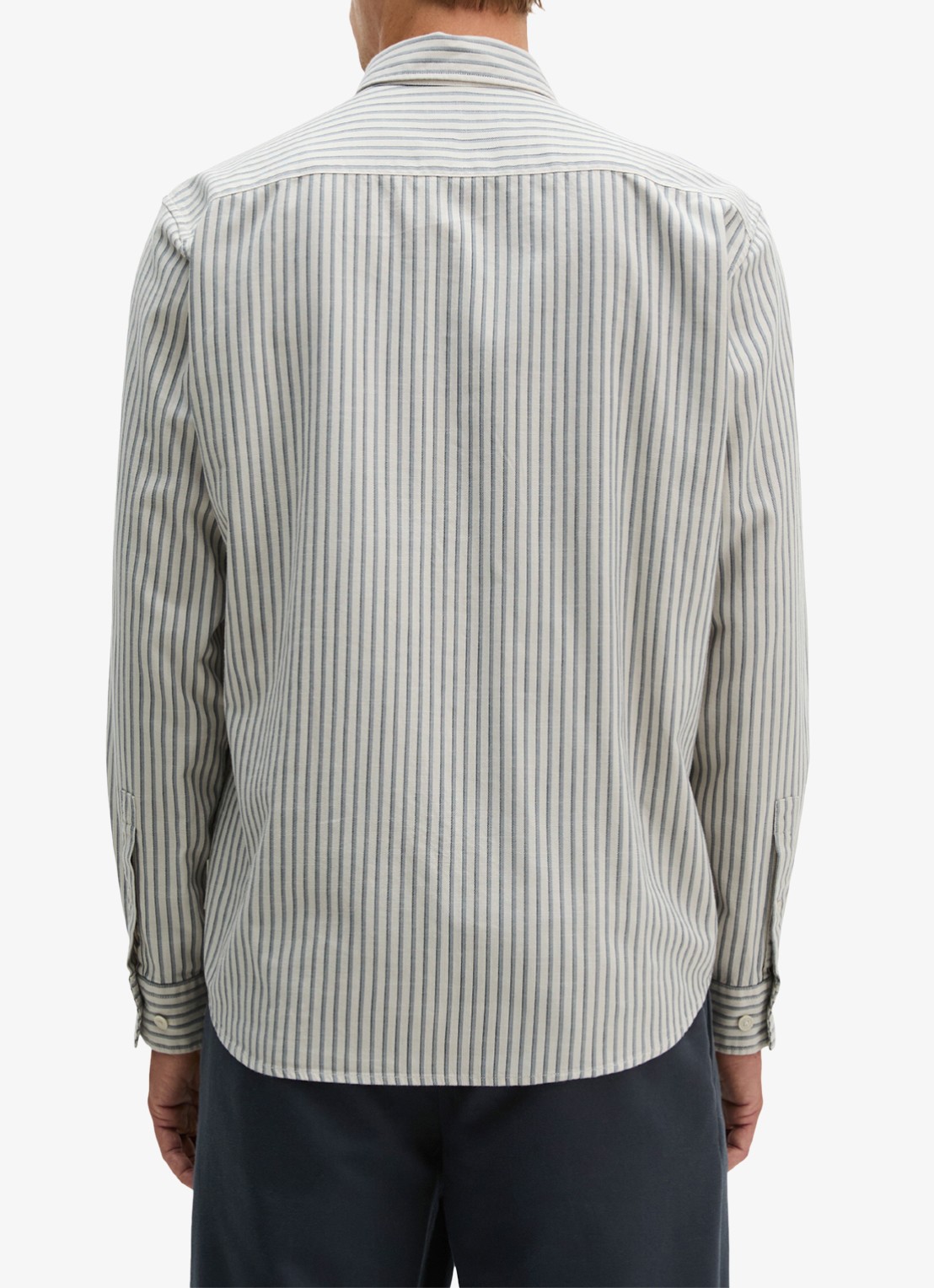Marc O'Polo Regular fit overhemd met streepdessin  - achterkant 3 beige