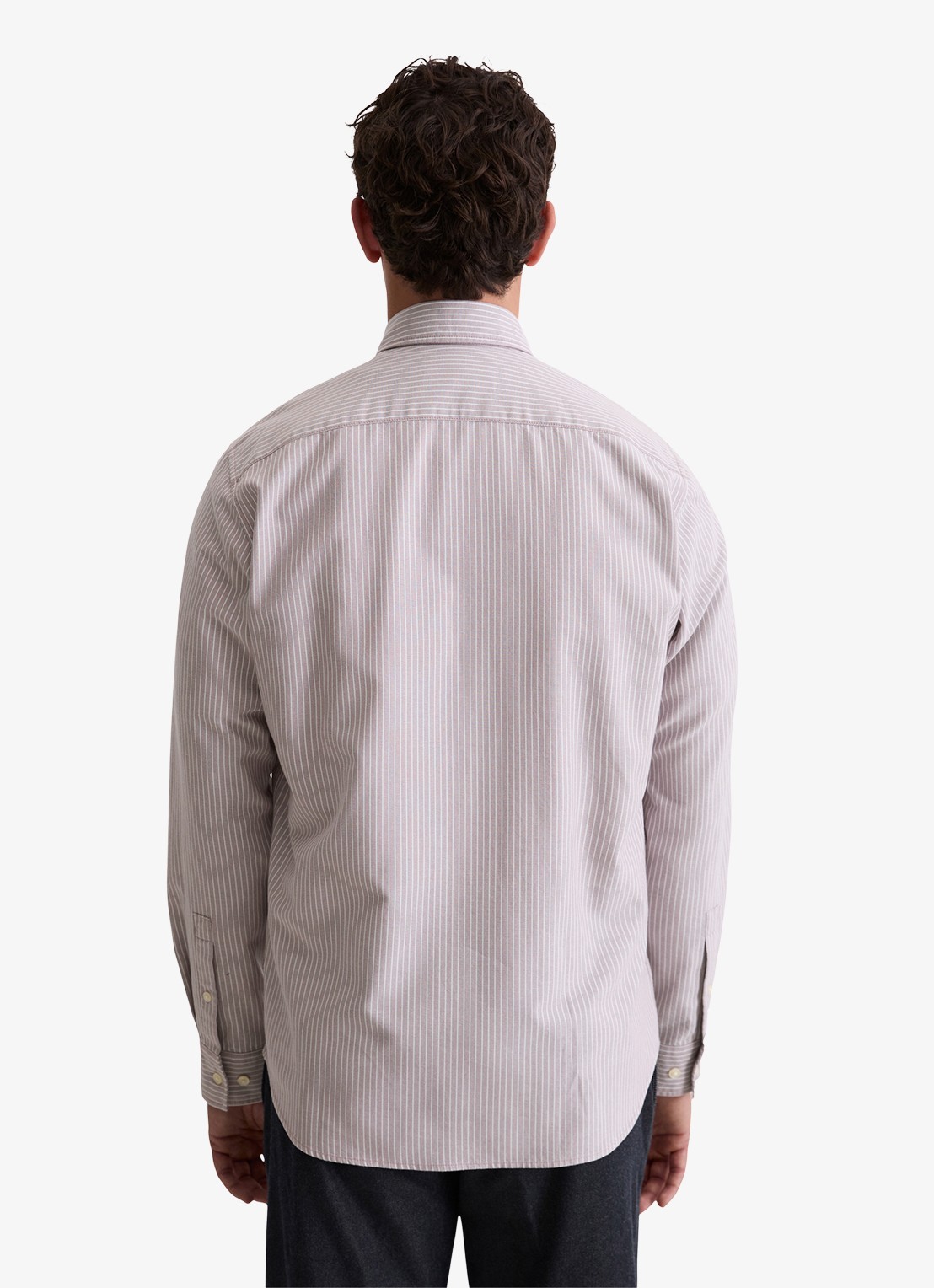 Marc O'Polo Regular fit overhemd met streepprint - achterkant violet