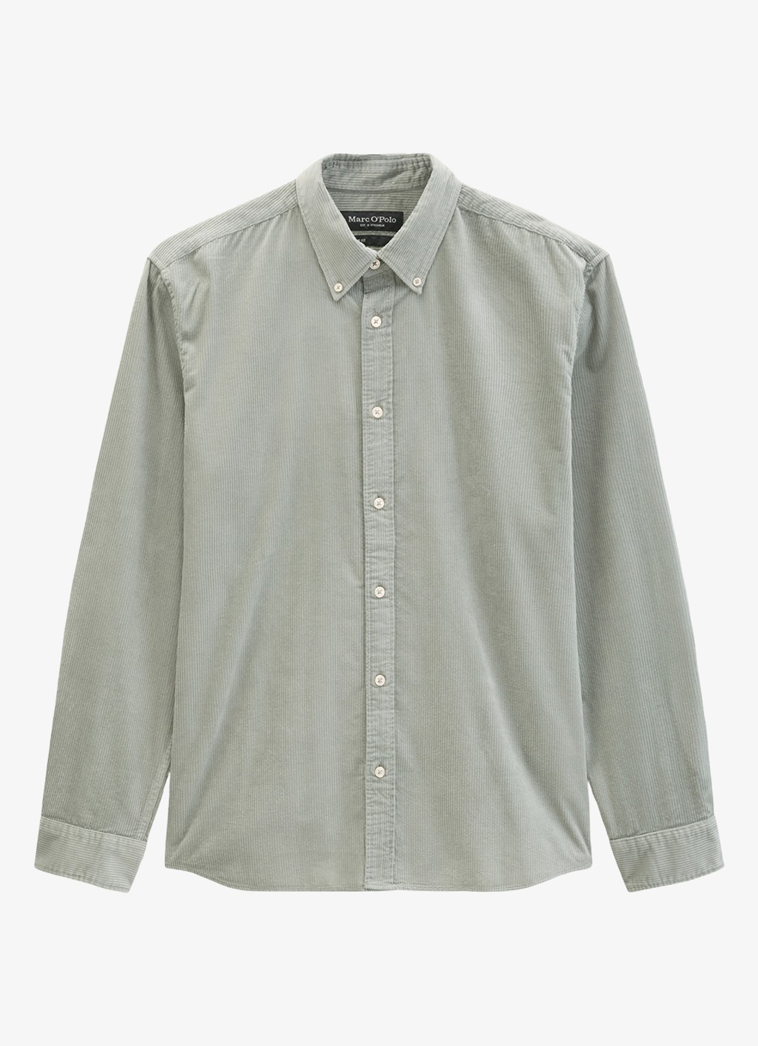 Marc O'Polo Regular fit overhemd van corduroy  - voorkant 4 mint