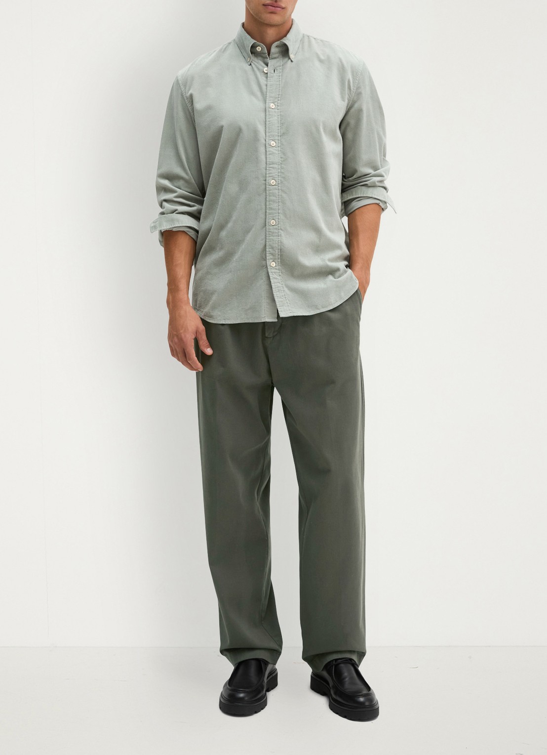 Marc O'Polo Regular fit overhemd van corduroy  - voorkant 5 mint