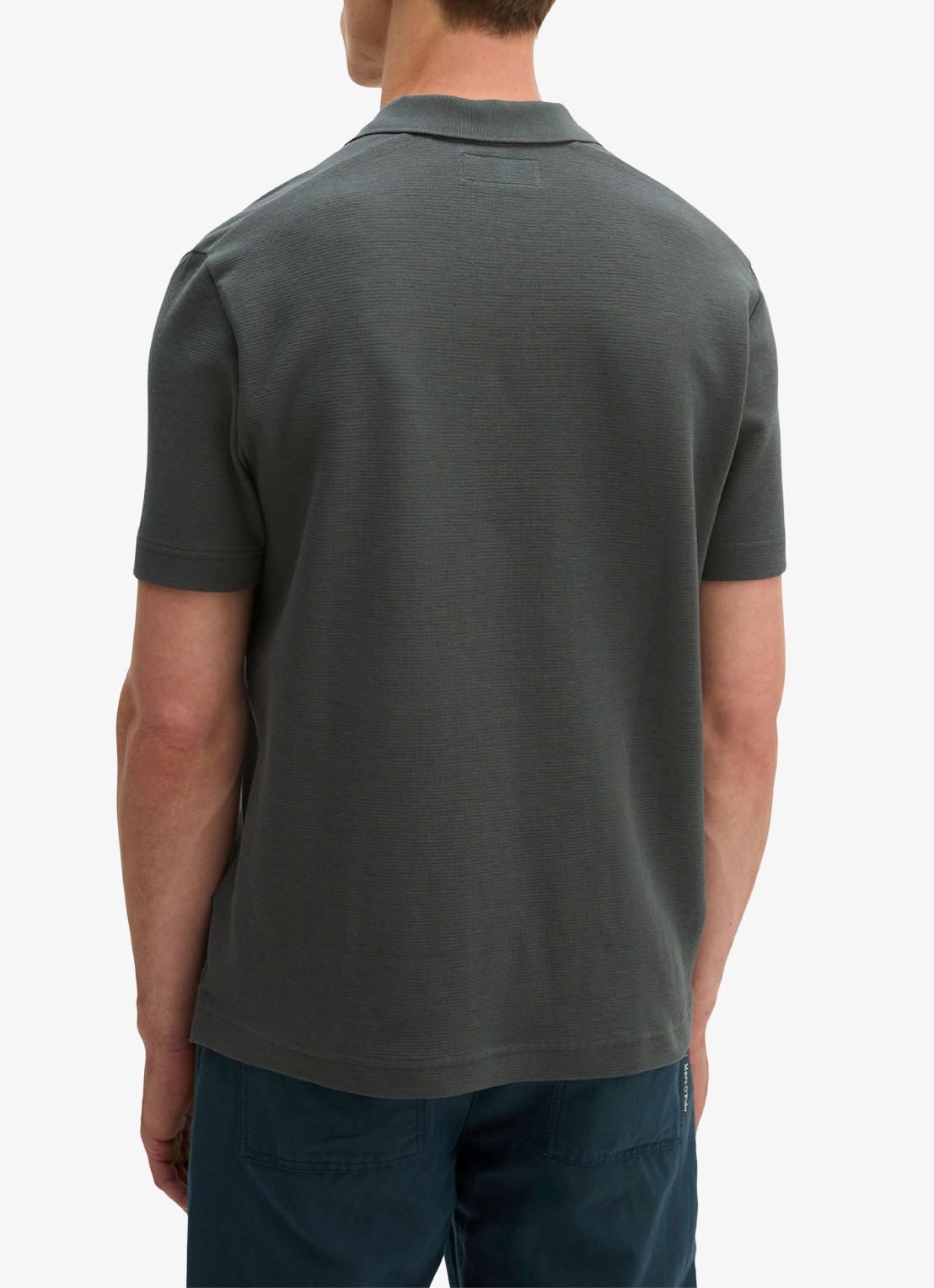 Marc O'Polo Regular fit polo - achterkant 3 donkergrijs