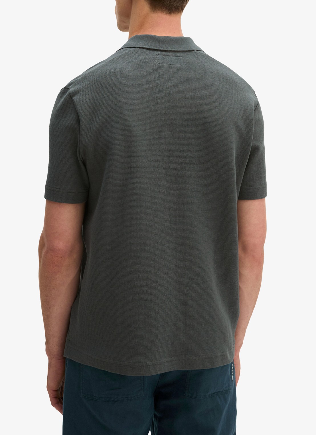 Marc O'Polo Regular fit polo - achterkant 3 donkergrijs