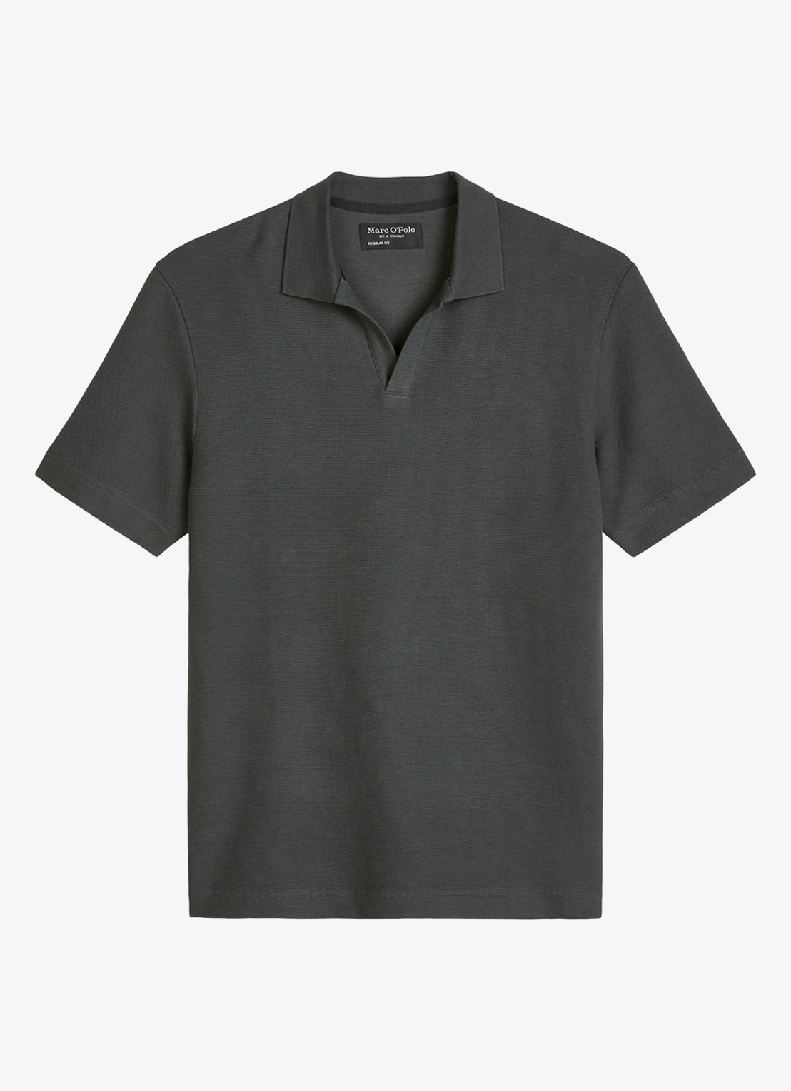 Marc O'Polo Regular fit polo - voorkant donkergrijs