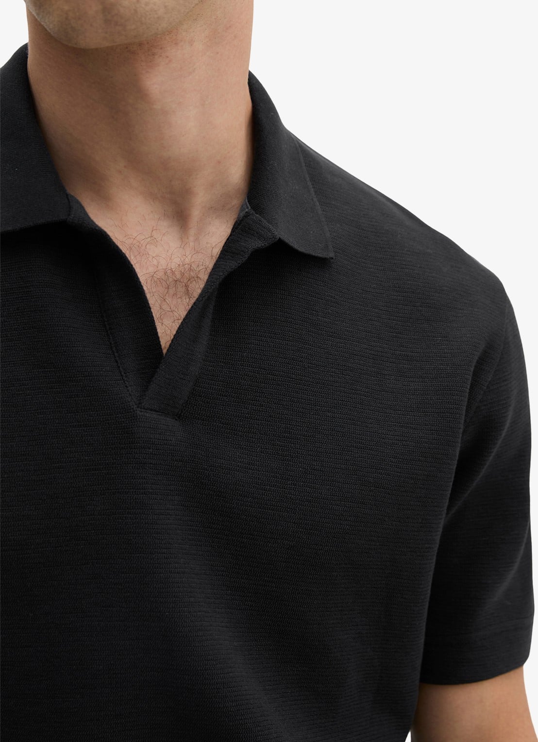 Marc O'Polo Regular fit polo - detail 2 zwart