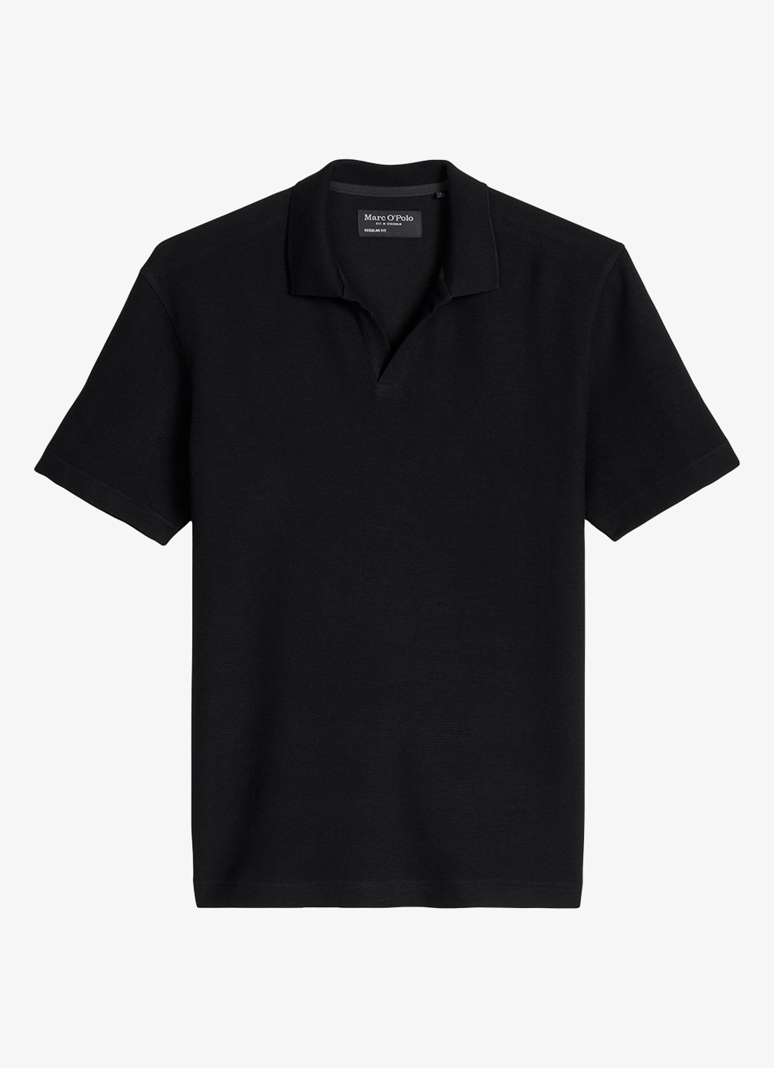 Marc O'Polo Regular fit polo - voorkant 2 zwart