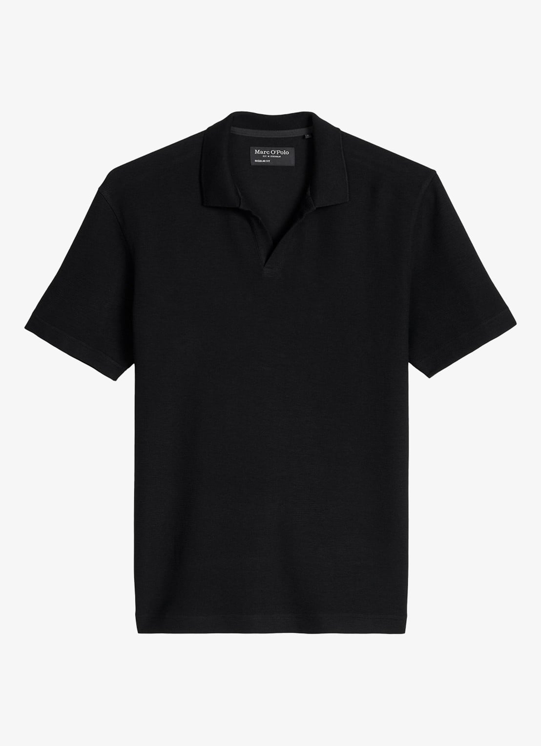 Marc O'Polo Regular fit polo - voorkant 4 zwart
