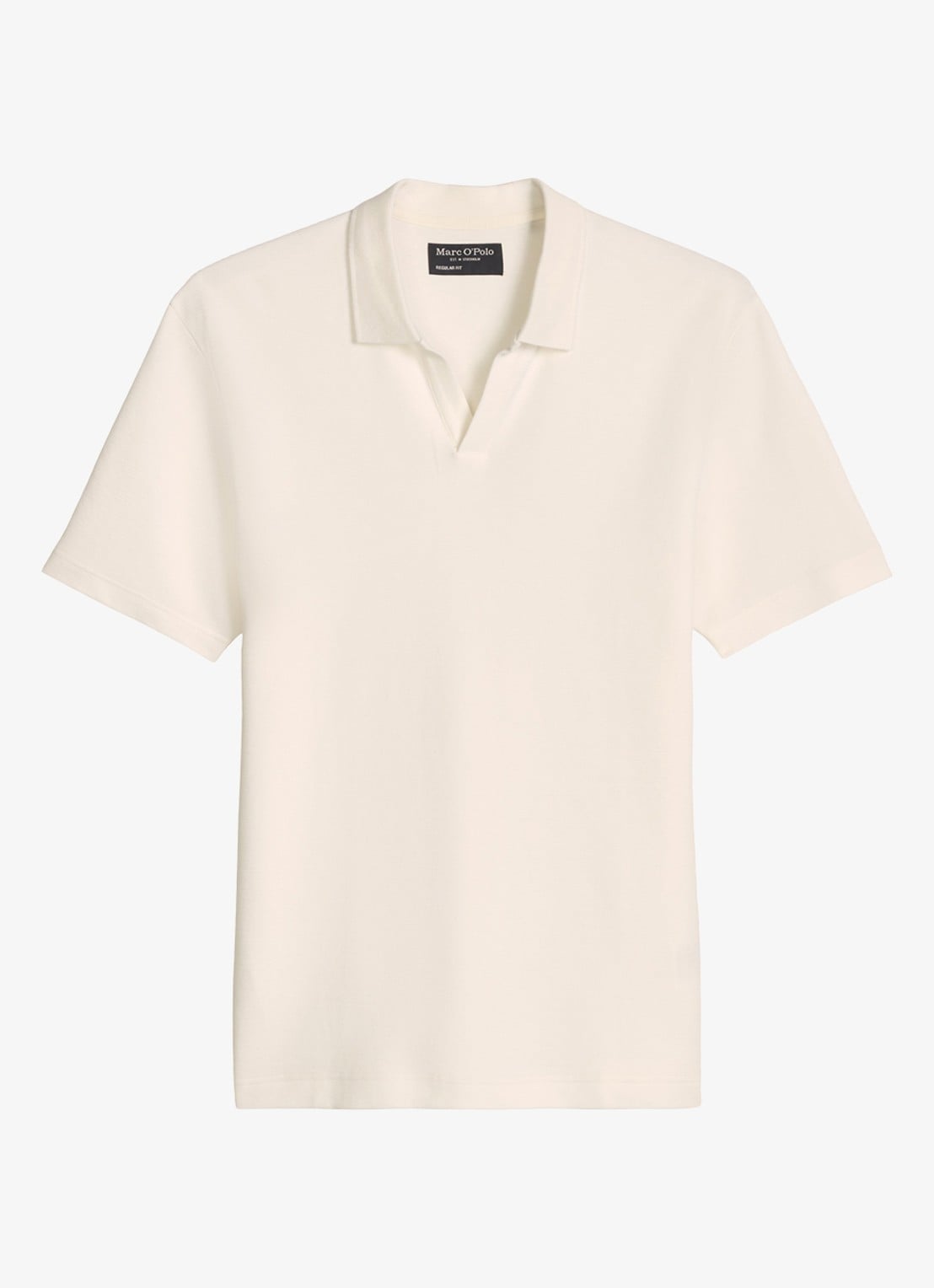 Marc O'Polo Regular fit polo - voorkant 4 creme