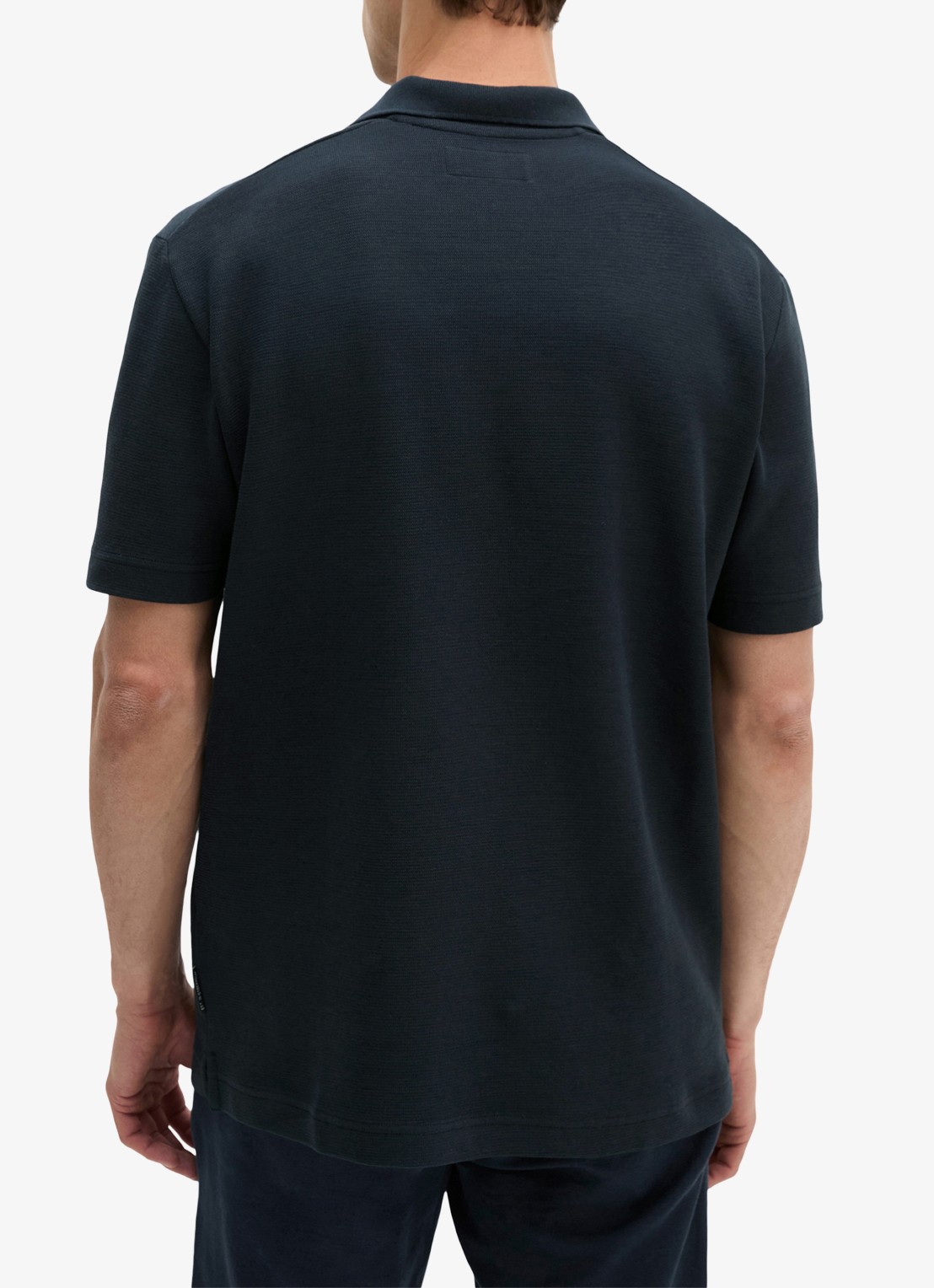 Marc O'Polo Regular fit polo - achterkant 3 donkerblauw