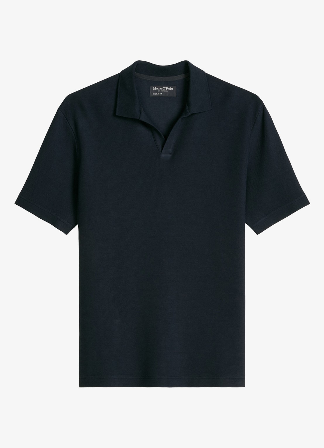 Marc O'Polo Regular fit polo - voorkant donkerblauw