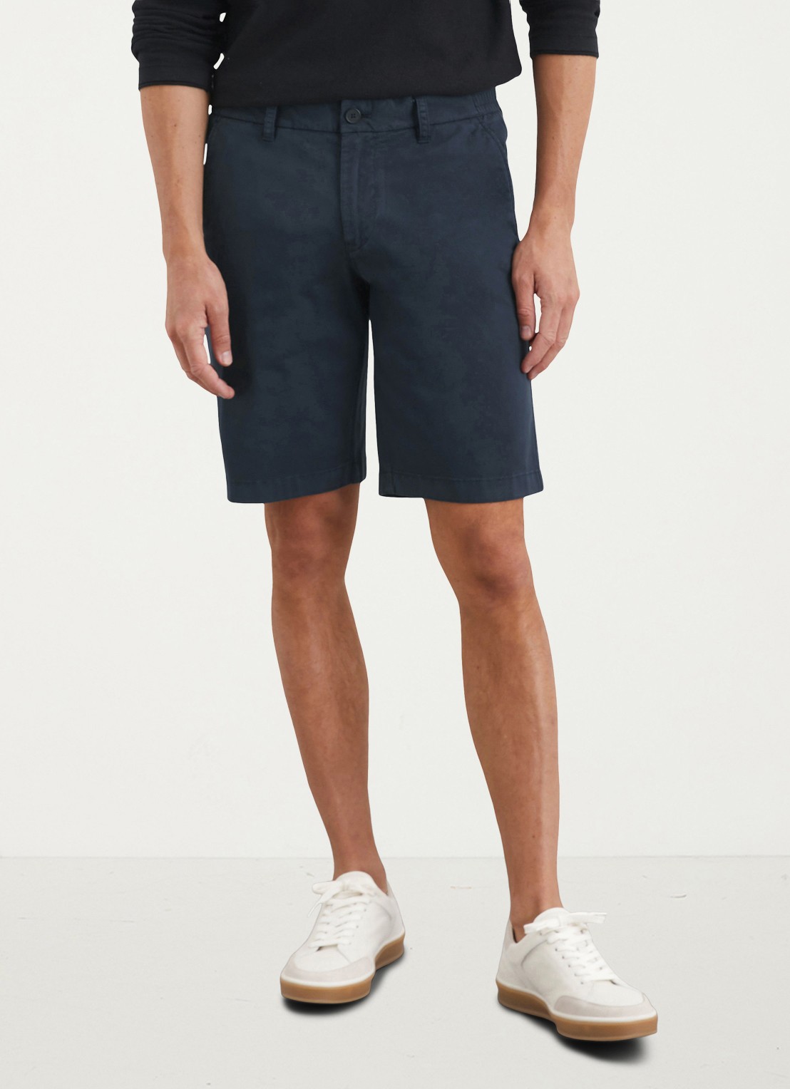 Marc O'Polo Reso straight fit korte broek van  katoen - detail 2 dark navy-898 / blauw
