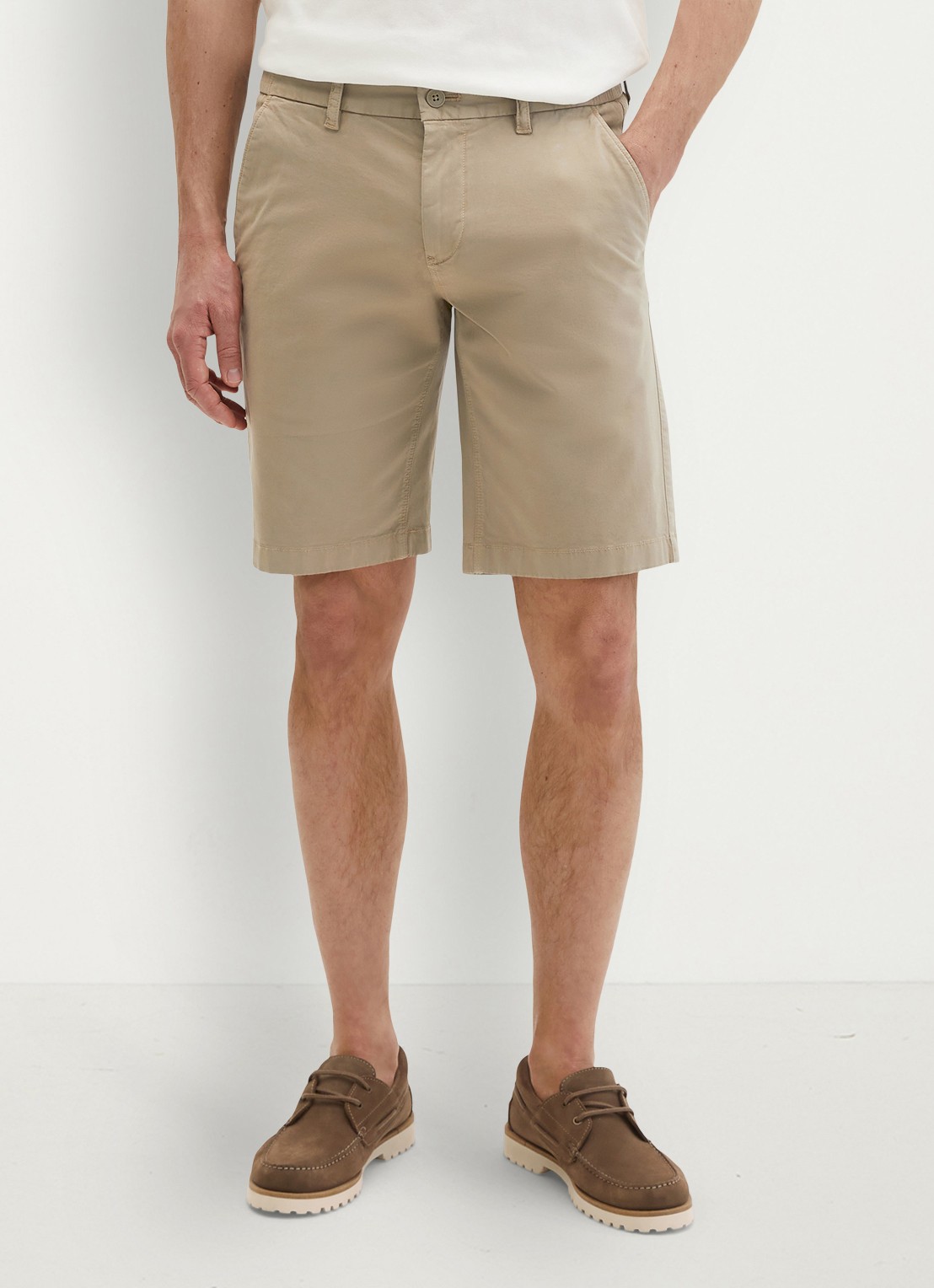 Marc O'Polo Reso straight fit korte broek van  katoen - detail 2 charleston gray-2124 / grijs