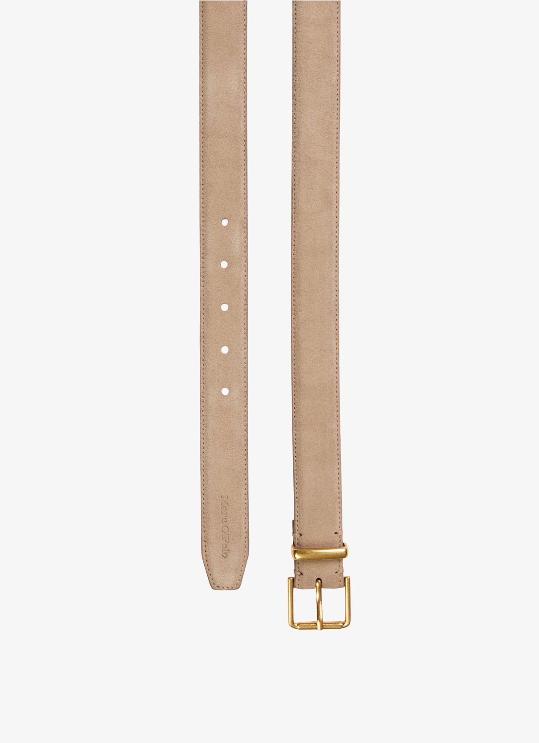 Marc O'Polo Riem van leer - detail 2 beige