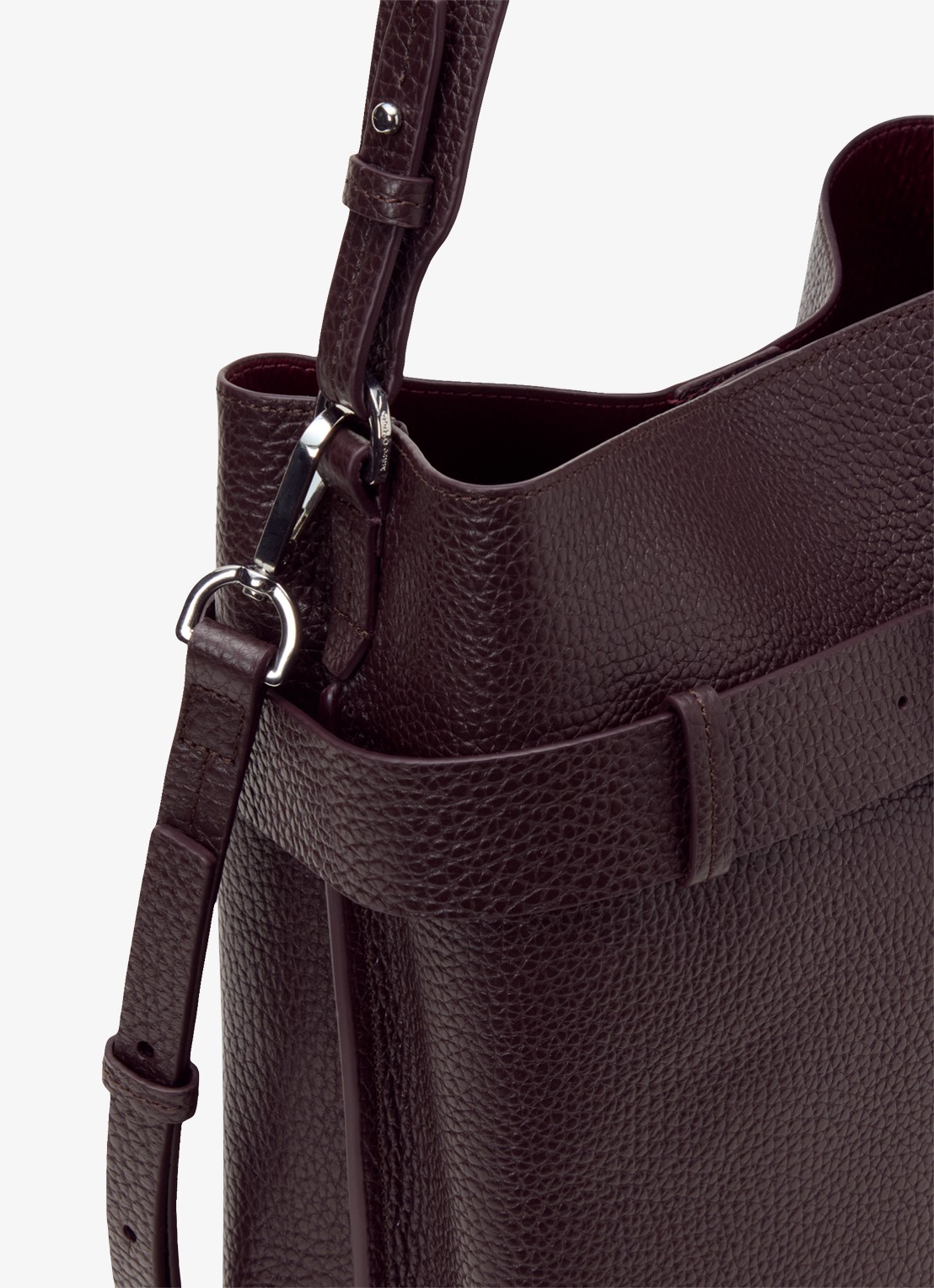 Marc O'Polo Schoudertas met logo - detail 4 kersenrood
