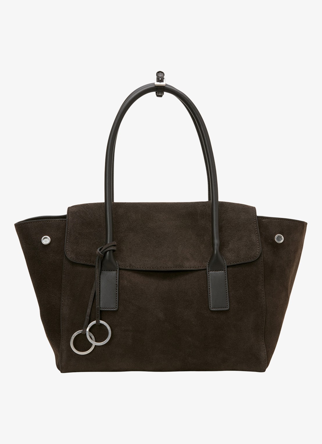 Marc O'Polo Shopper van leer - voorkant 5 donkerbruin