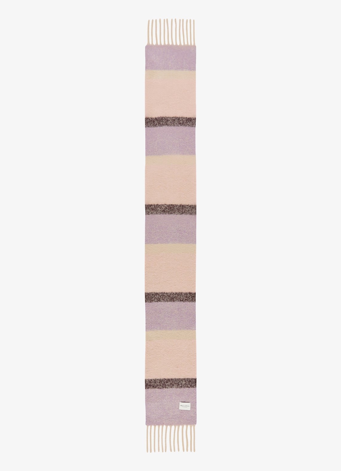 Marc O'Polo Sjaal in wolblend met franjes - detail 2 beige