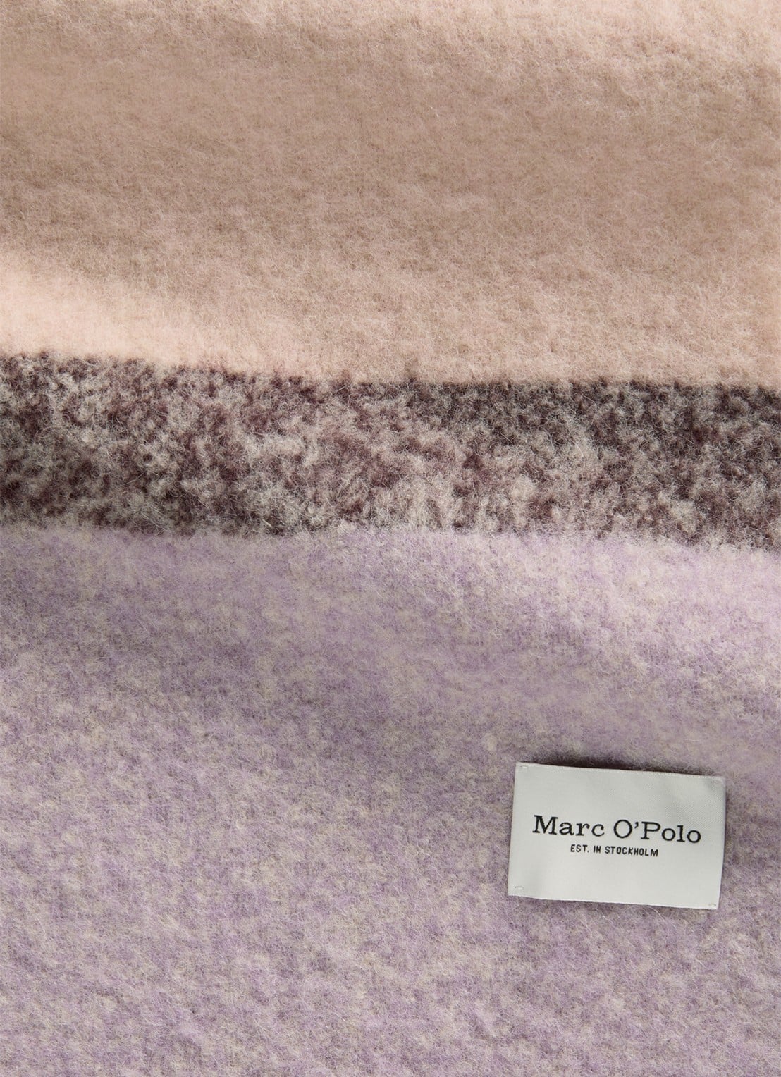Marc O'Polo Sjaal in wolblend met franjes - detail 3 beige