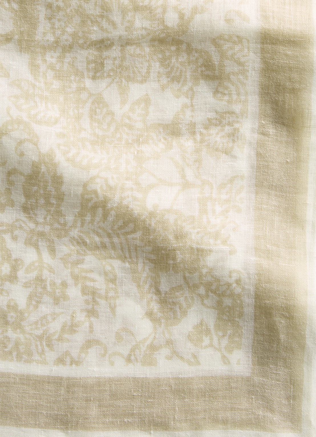 Marc O'Polo Sjaal met bloemenprint - detail beige