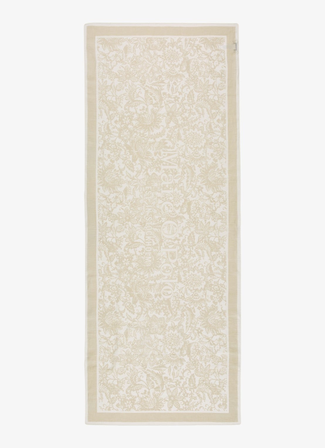 Marc O'Polo Sjaal met bloemenprint - detail 2 beige