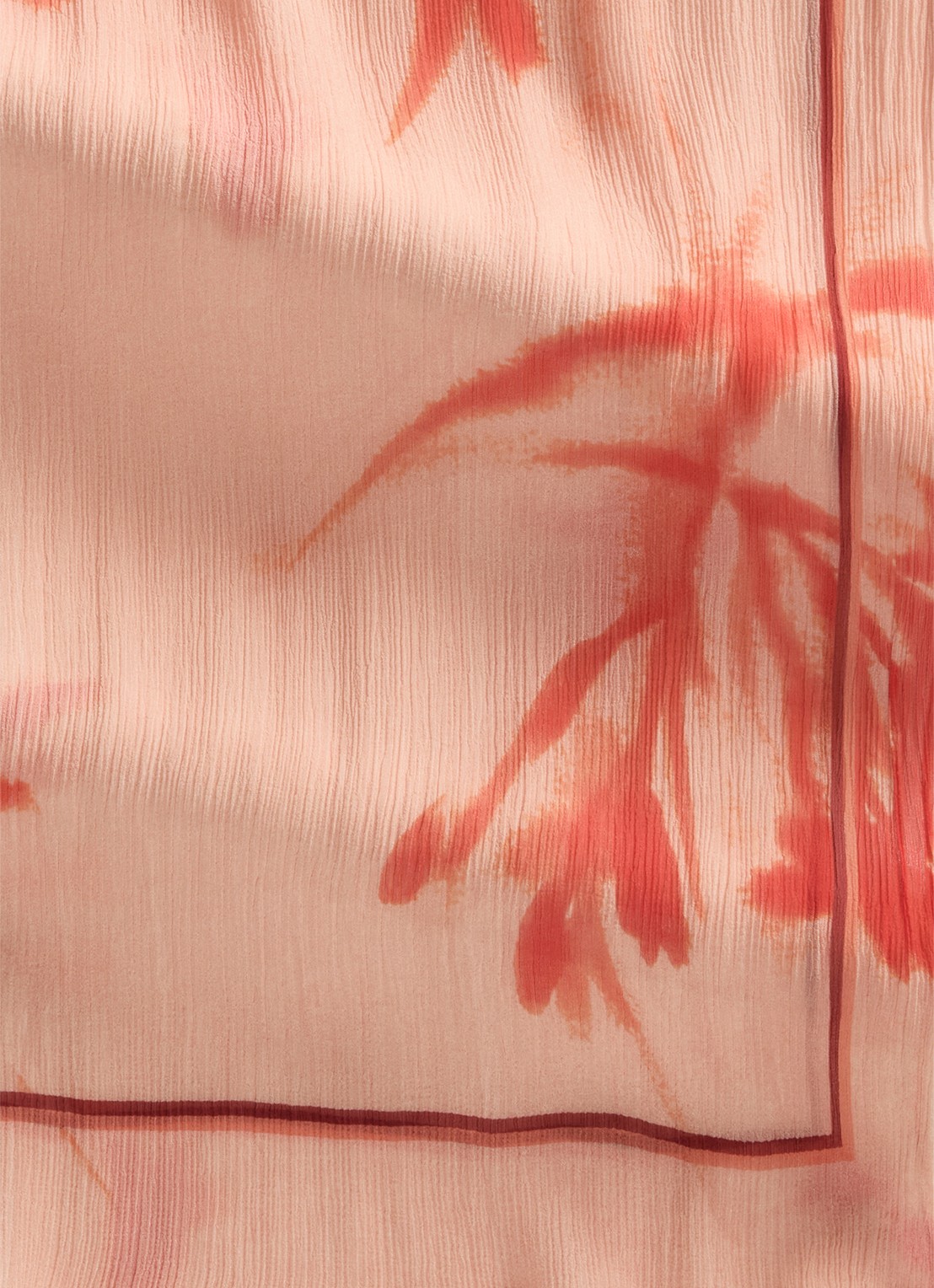 Marc O'Polo Sjaal met print - detail 2 medium orange_multi_1-9429 / oranje