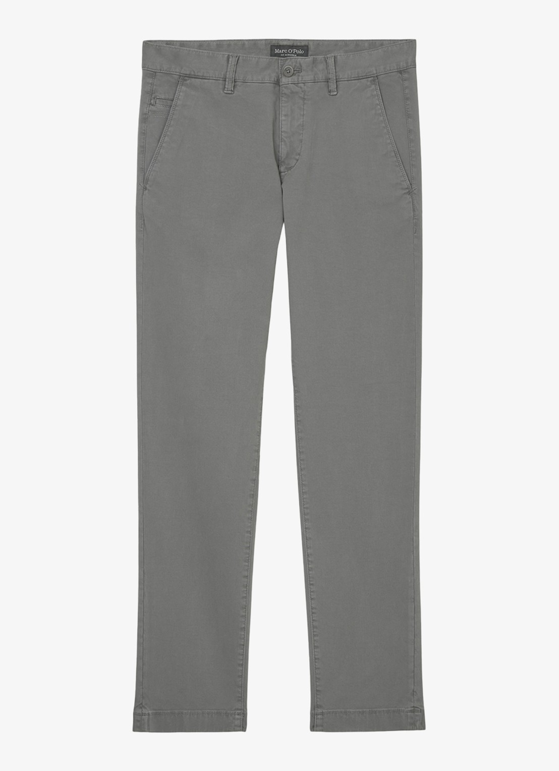 Marc O'Polo Stig shaped fit chino met stretch - voorkant 2 grijs