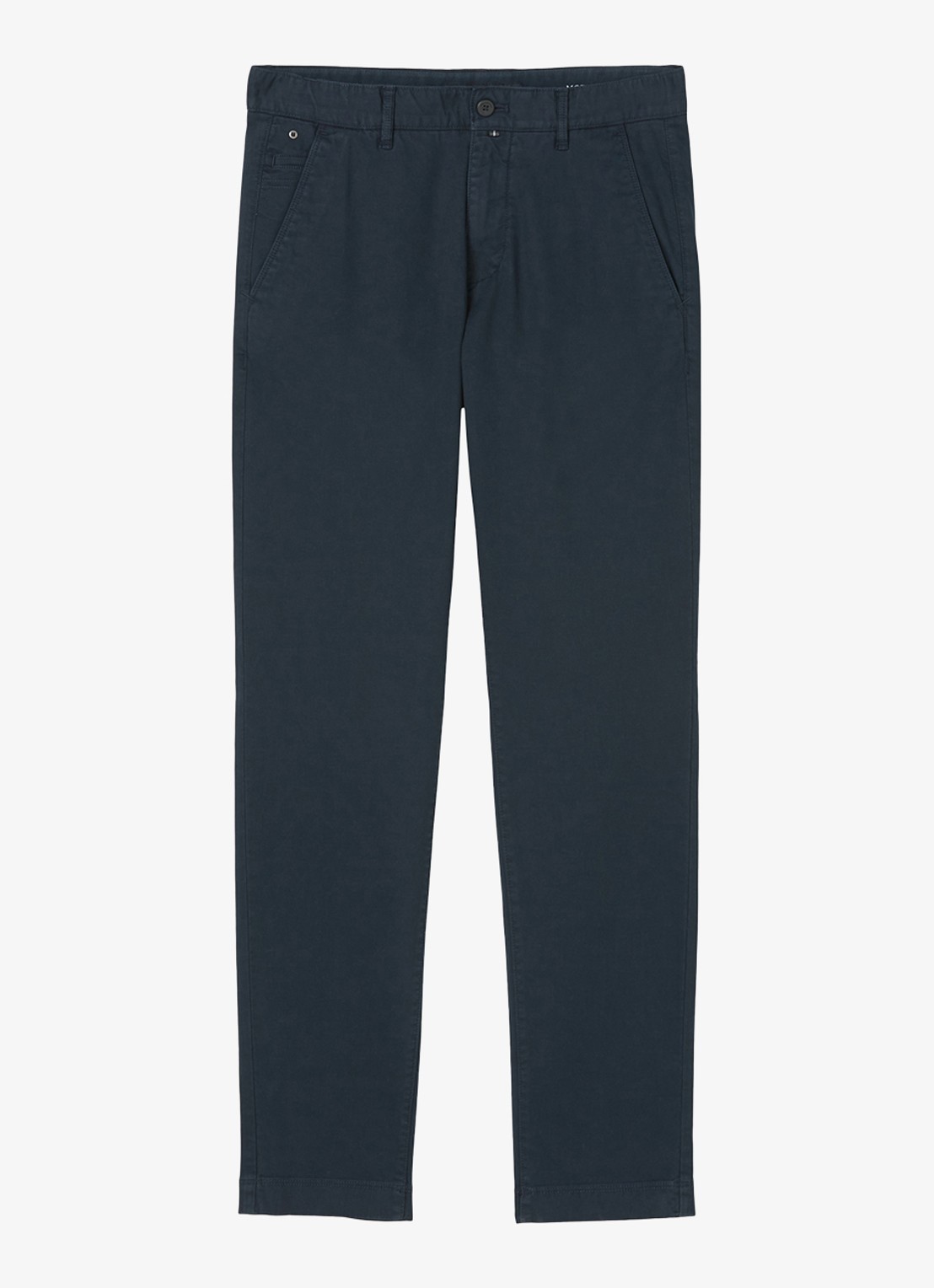 Marc O'Polo Stig shaped fit chino met stretch - voorkant 3 blauw