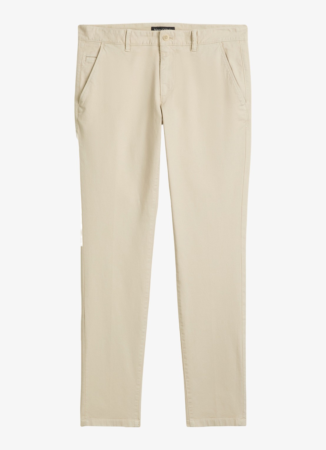 Marc O'Polo Stig shaped fit chino met stretch - voorkant lichtgrijs