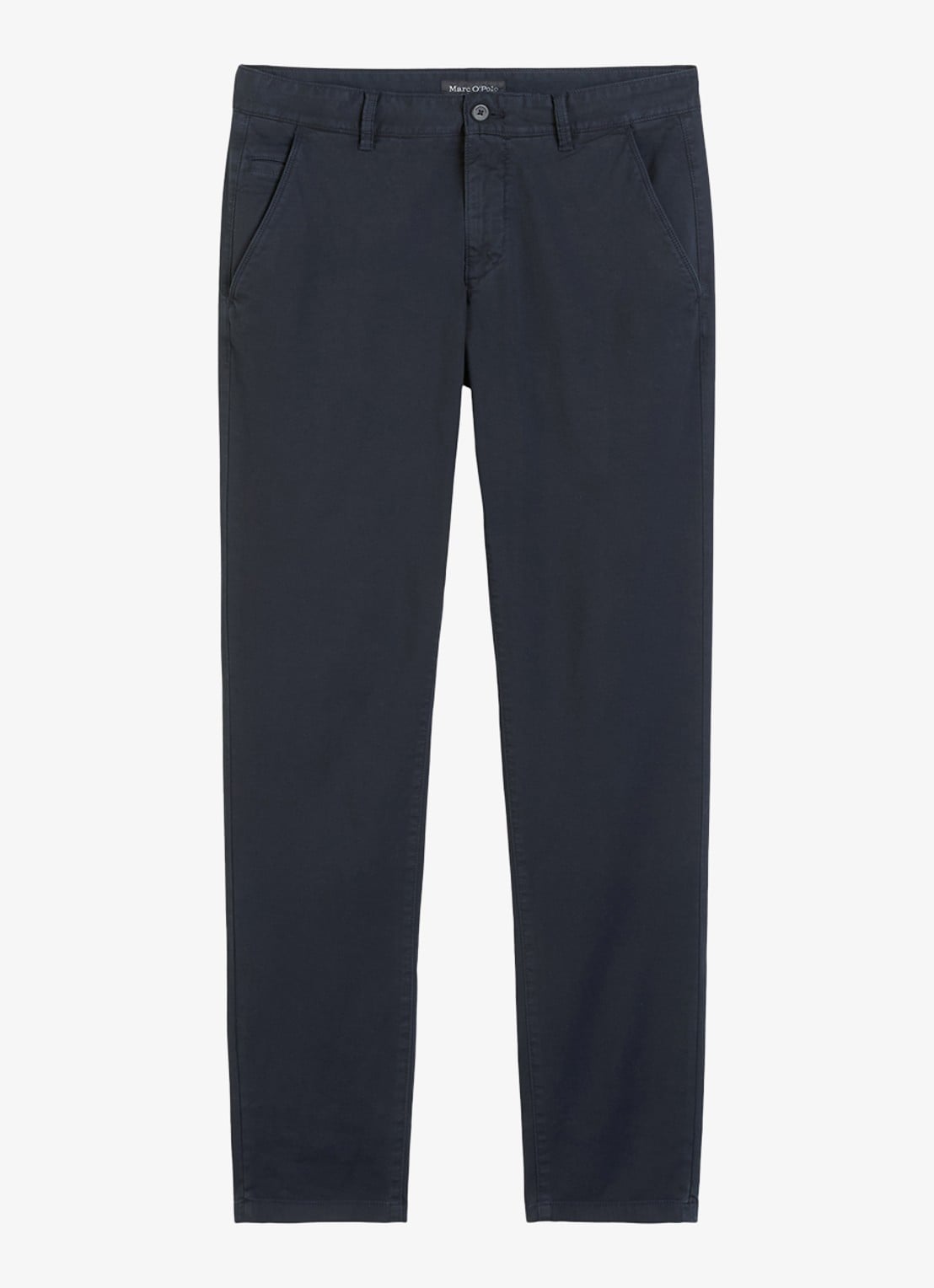 Marc O'Polo Stig shaped fit chino met stretch - voorkant donkerblauw