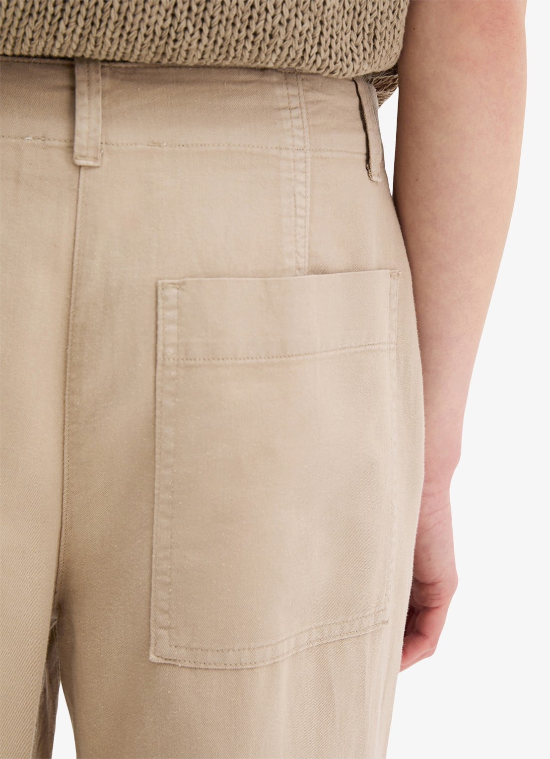 Marc O'Polo Straight fit broek in lyocell blend - detail 5 beige