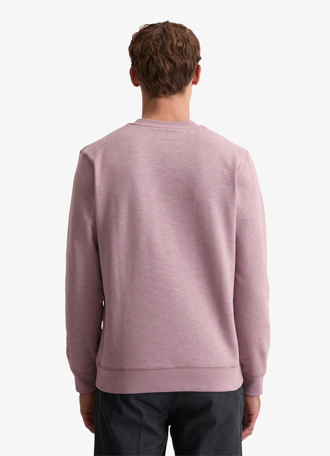 Marc O'Polo Sweater met logo - achterkant 5 lichtroze