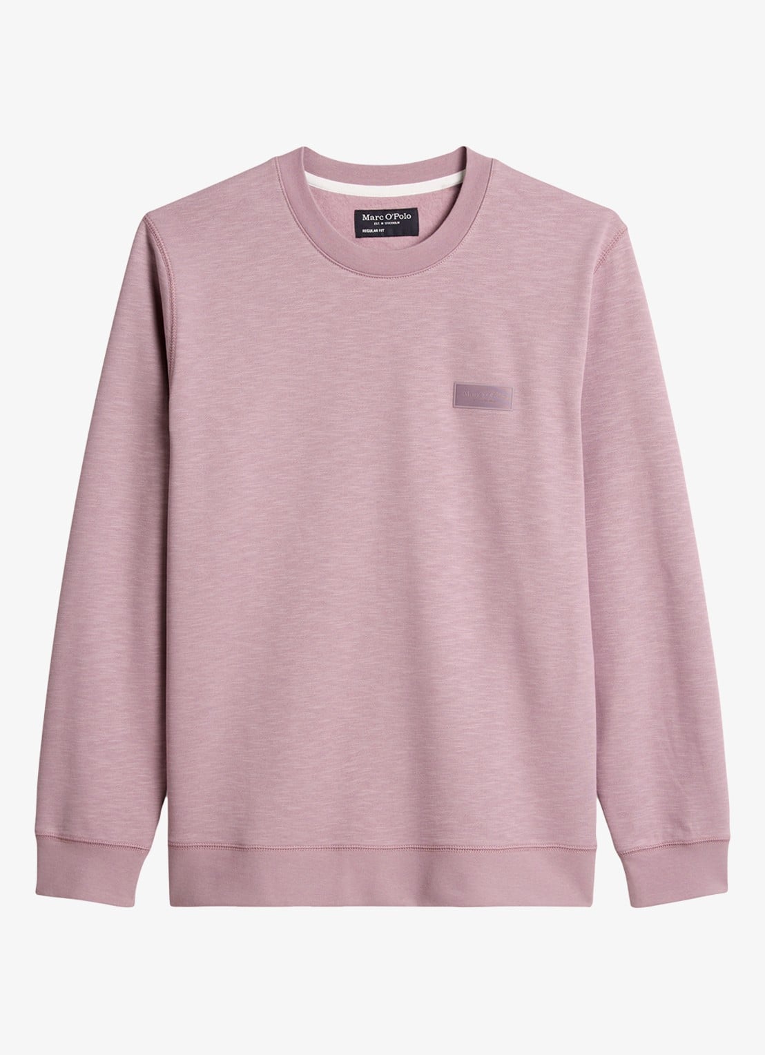 Marc O'Polo Sweater met logo - voorkant lichtroze