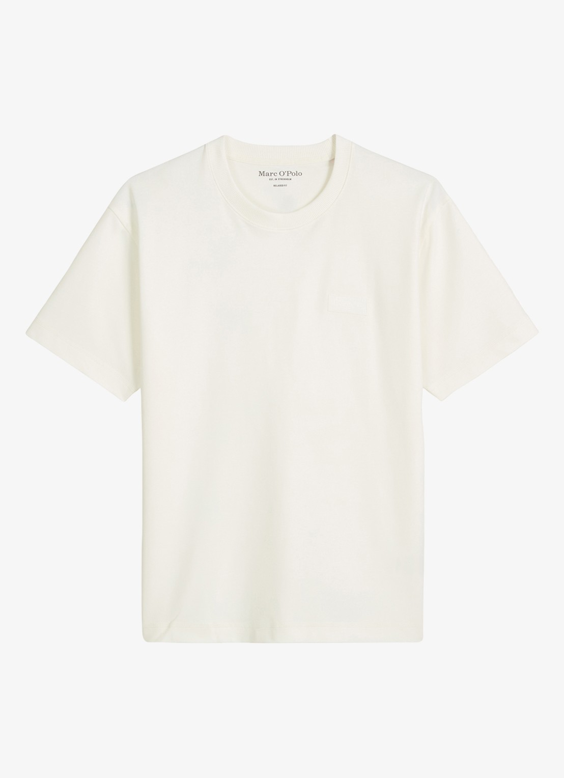 Marc O'Polo T-shirt met logo - voorkant wit