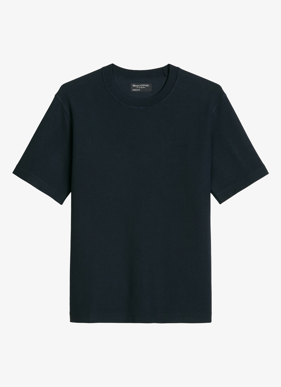 Marc O'Polo T-shirt met logo - voorkant dark navy-4131 / blauw
