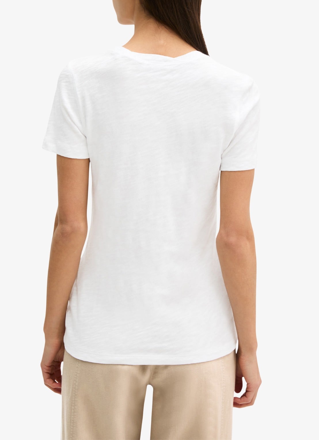 Marc O'Polo T-shirt met ronde hals - achterkant wit
