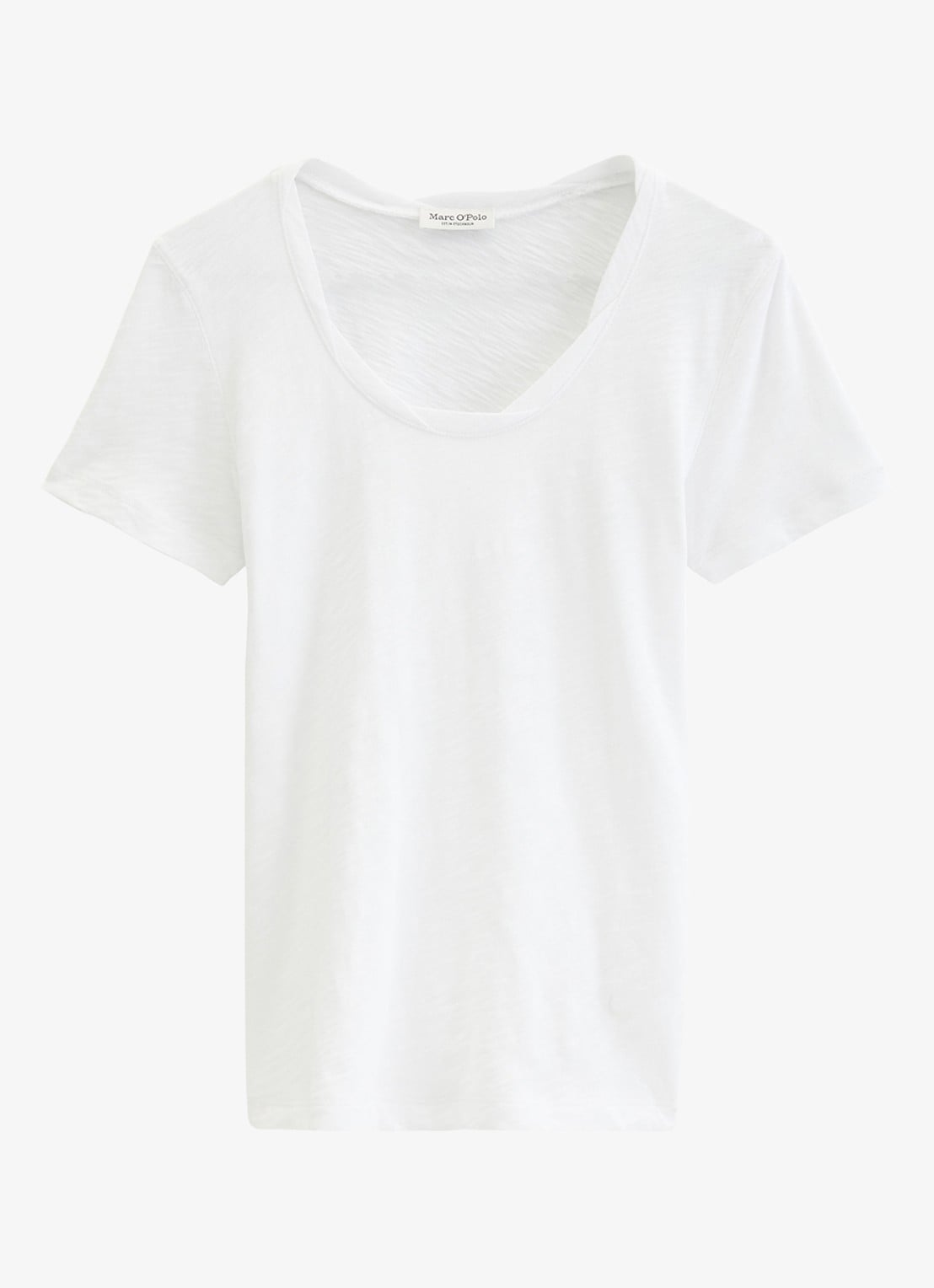 Marc O'Polo T-shirt met ronde hals - voorkant 2 wit