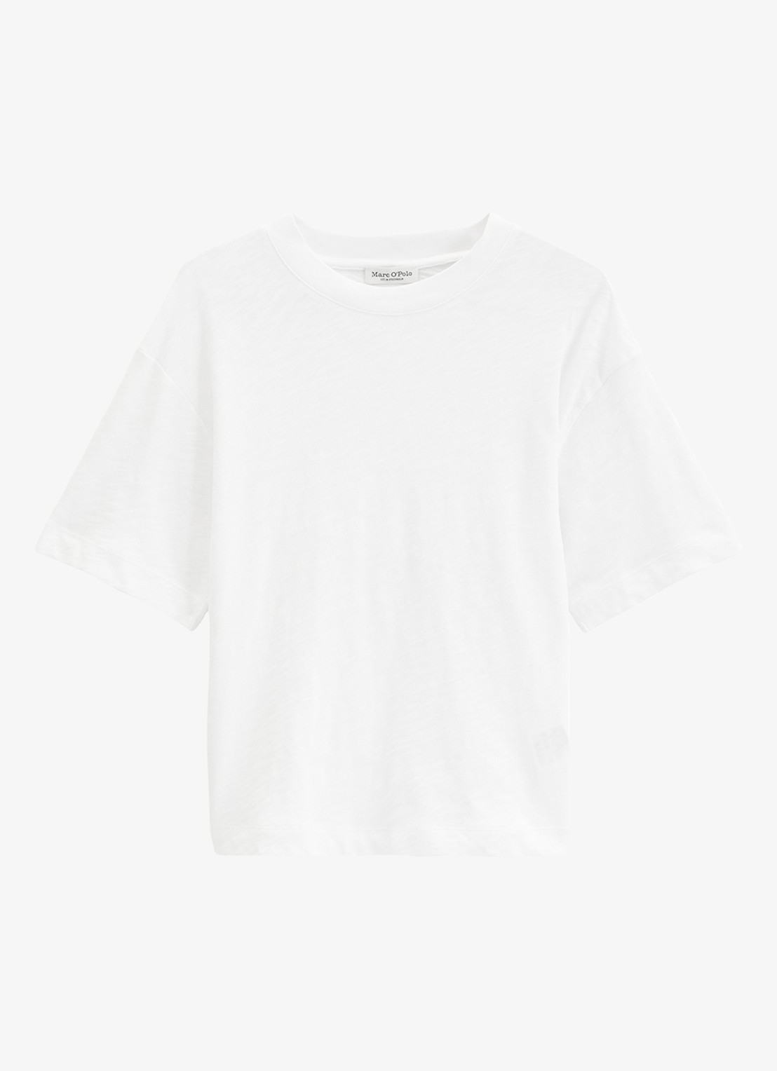 Marc O'Polo T-shirt met ronde hals - voorkant 4 wit