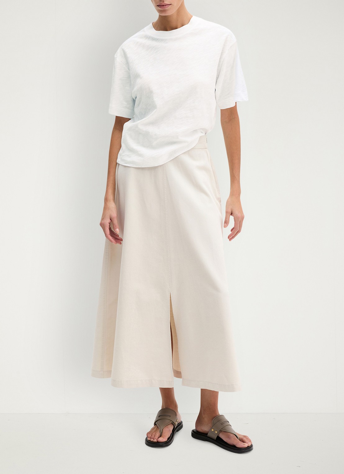 Marc O'Polo T-shirt met ronde hals - voorkant 5 wit