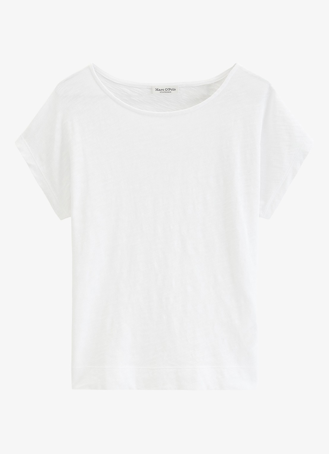 Marc O'Polo T-shirt met ronde hals - voorkant 2 wit