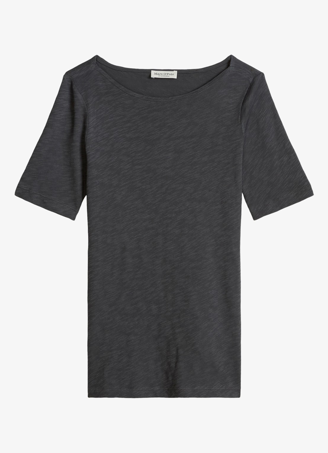 Marc O'Polo T-shirt met ronde hals  - voorkant oxide grey-0364 / grijs