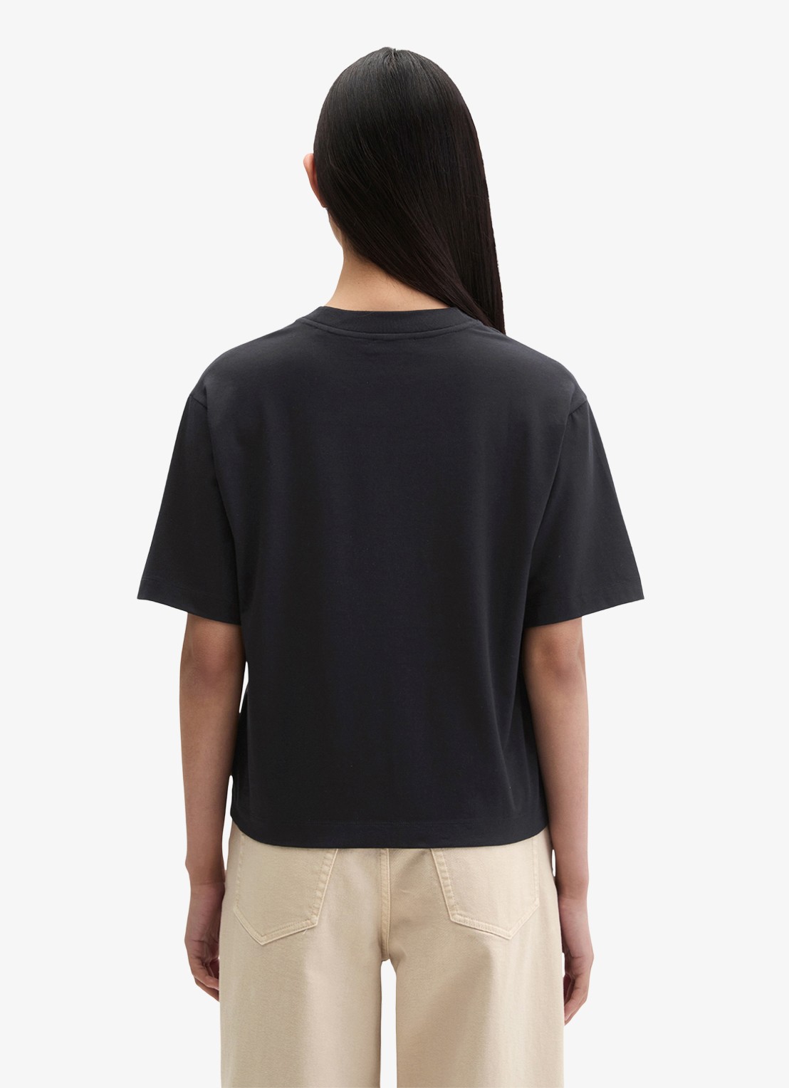 Marc O'Polo T-shirt met ronde hals - achterkant 5 deep night blue-4300 / blauw