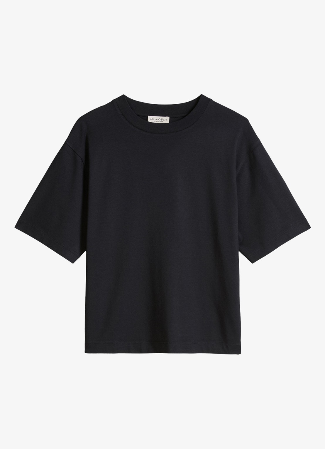 Marc O'Polo T-shirt met ronde hals - voorkant 4 deep night blue-4300 / blauw