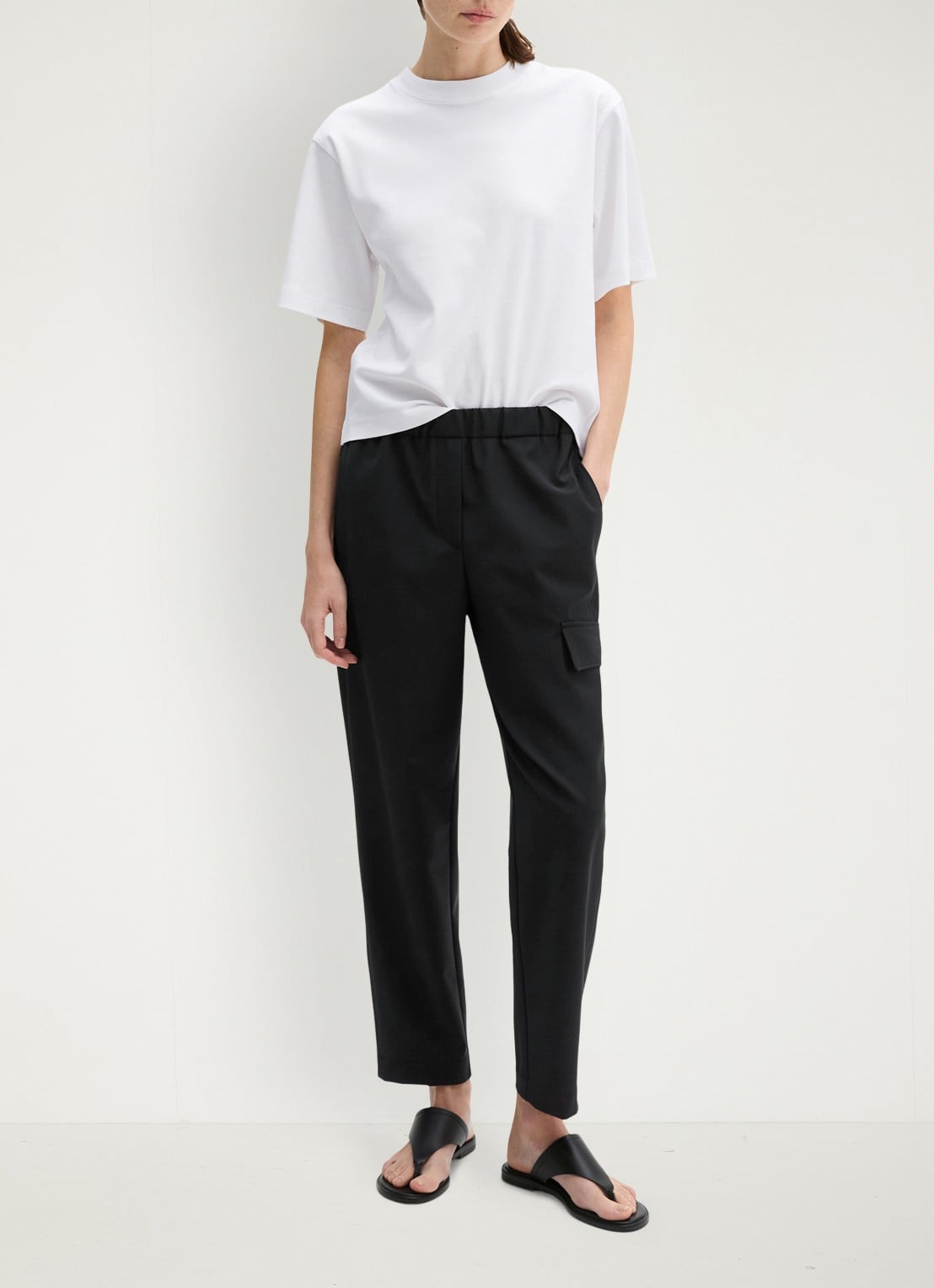 Marc O'Polo T-shirt met ronde hals - voorkant 5 white / wit