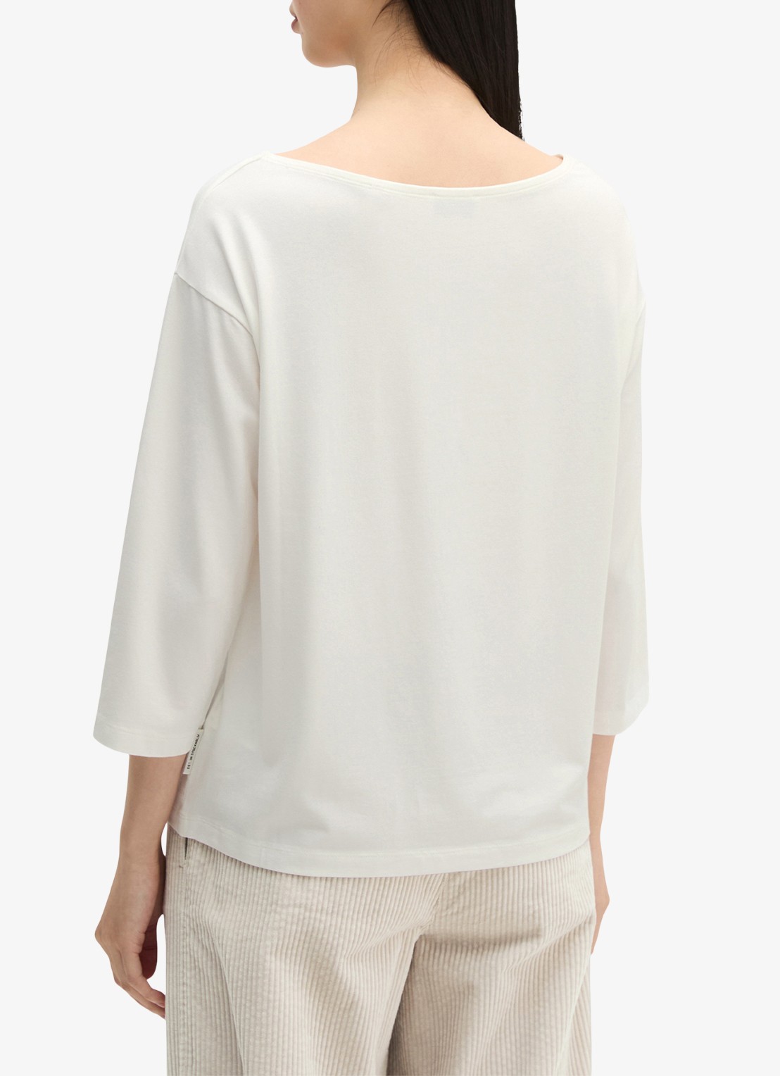 Marc O'Polo T-shirt met ronde hals - achterkant 5 wit