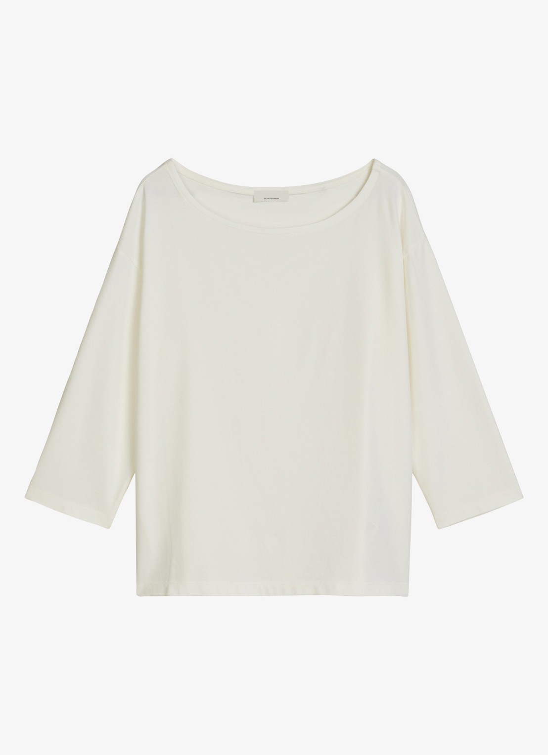 Marc O'Polo T-shirt met ronde hals - voorkant 4 wit