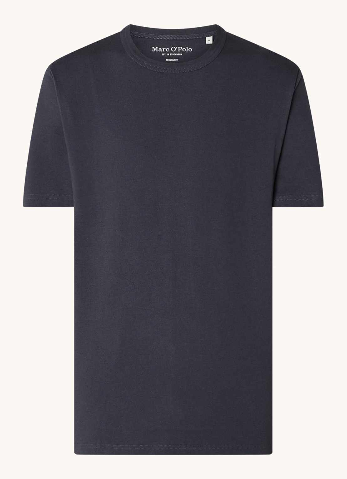 Marc O'Polo T-shirt met ronde hals - voorkant 2 blauw